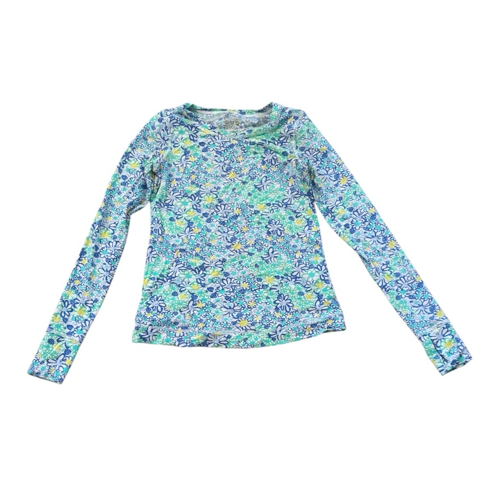 Lilly Pulitzer Luxletic Renay Sunguard in the "Blue Haven Floral" print XXS